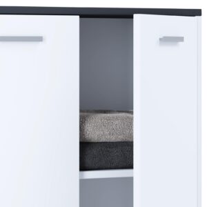 wohnli-moebel-suche-000657025312-1 Kommode Landos ca. 60 cm Anthrazit/Weiß Holzwerkstoff MID.YOU Möbel > Kommoden & Schubladenschränke > Kommoden Anthrazit