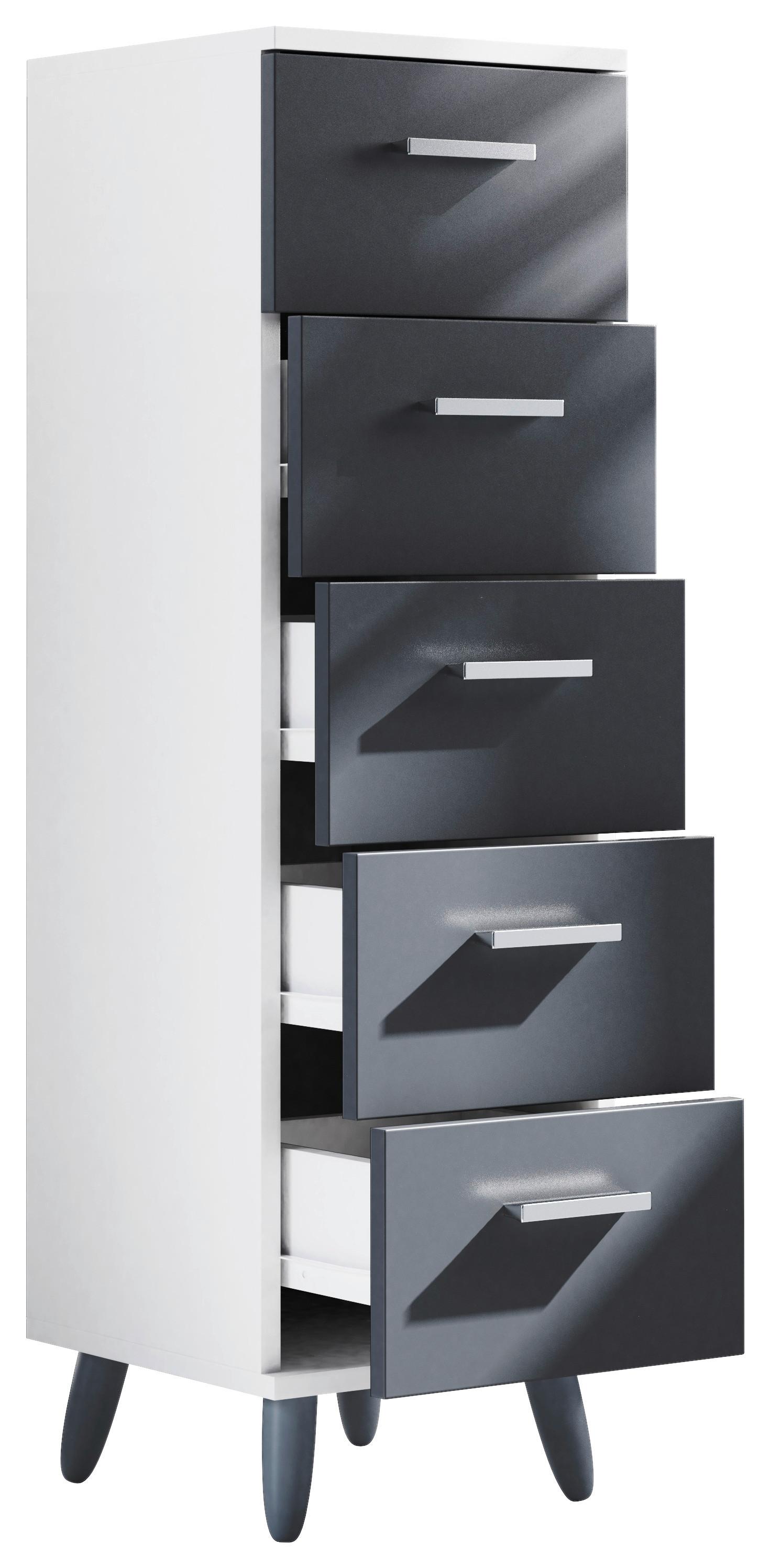 wohnli-moebel-suche-000657025325 Wohnli Möbelsuche - Midischrank Landos ca. 30x1800 cm Anthr./Weiß
