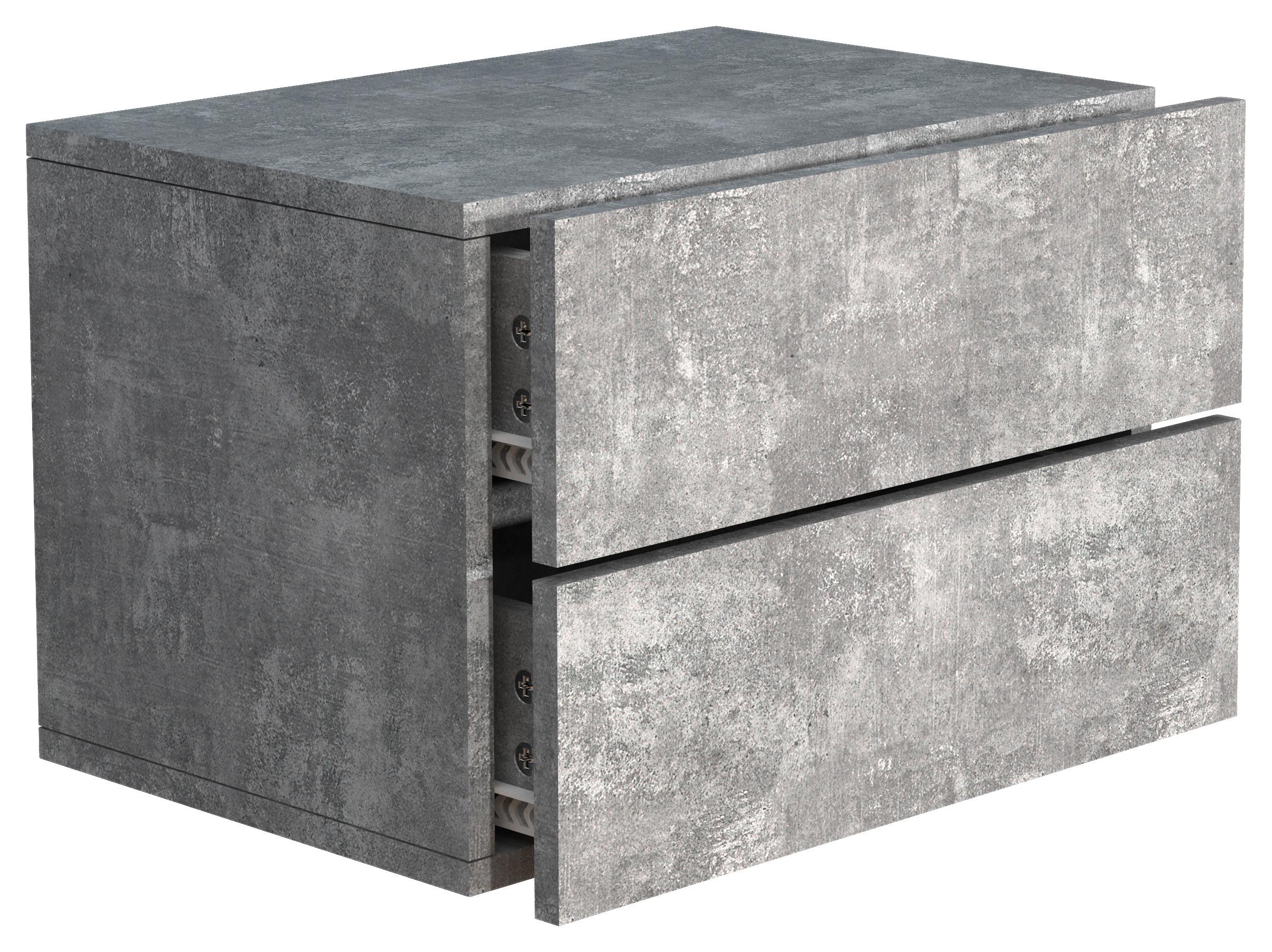 wohnli-moebel-suche-000657028402 Wohnli Möbelsuche - Nachtkästchen USAL L 45 Beton-Grau