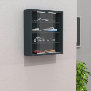 Hängevitrine Agisa S Anthrazit Holzwerkstoff MID.YOU Möbel > Schränke > Vitrinen Anthrazit