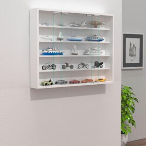 Hängevitrine Agisa L Weiß Holzwerkstoff MID.YOU Möbel > Schränke > Vitrinen Weiß