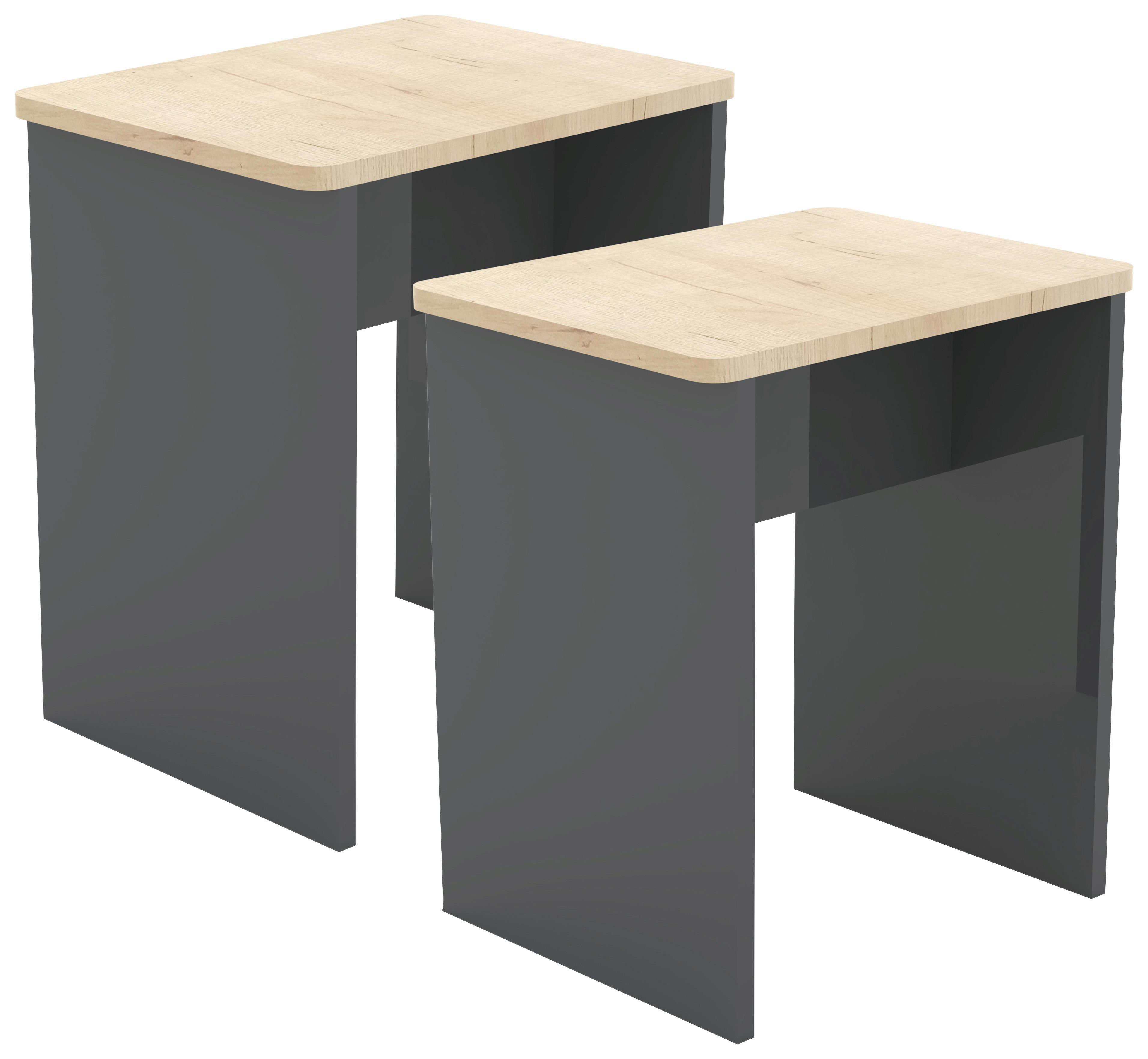 wohnli-moebel-suche-000657032603 Wohnli Möbelsuche - Hocker-Set Esal 2er-Set Anthrazit