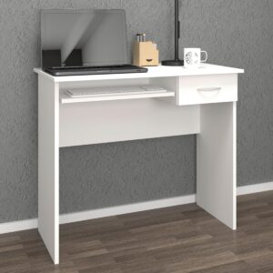 Schreibtisch Arusa Weiß ca. 85x50x75cm Holzwerkstoff MID.YOU Möbel > Tische > Schreibtische > Schreibtische Weiß