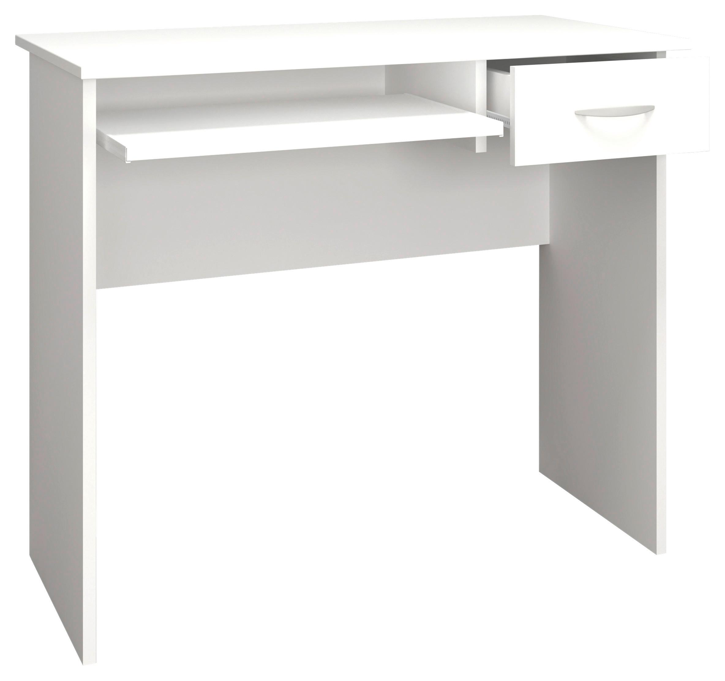 Wohnli Möbelsuche - Schreibtisch Arusa Weiß ca. 85x50x75cm