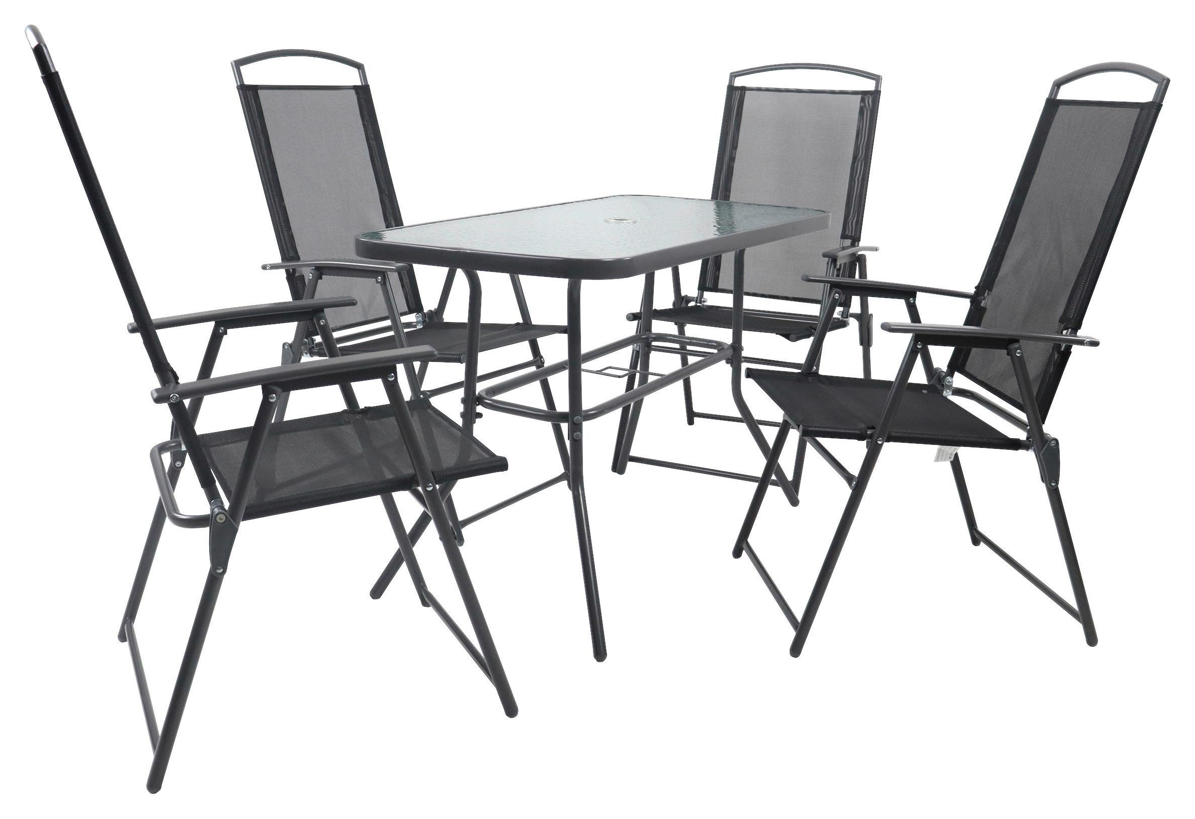 wohnli-moebel-suche-000657036601 Wohnli Möbelsuche - Gartentischgruppe 5-tlg. Anthrazit