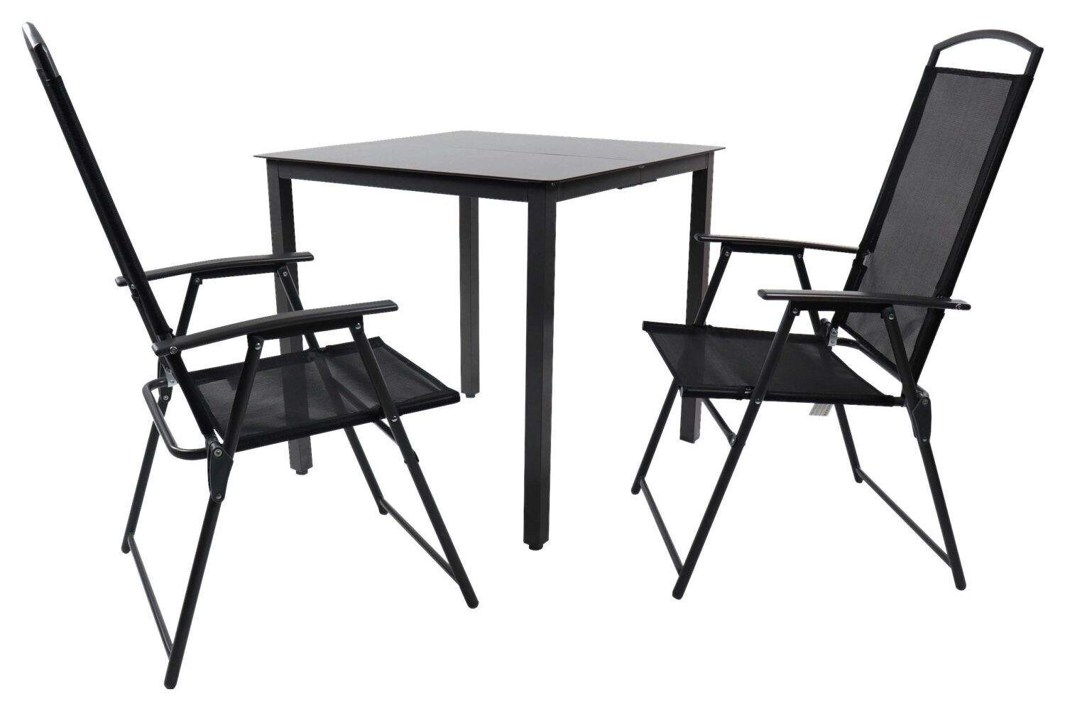 wohnli-moebel-suche-000657038601 Wohnli Möbelsuche - Gartentischgruppe Schwarz 3-teilig