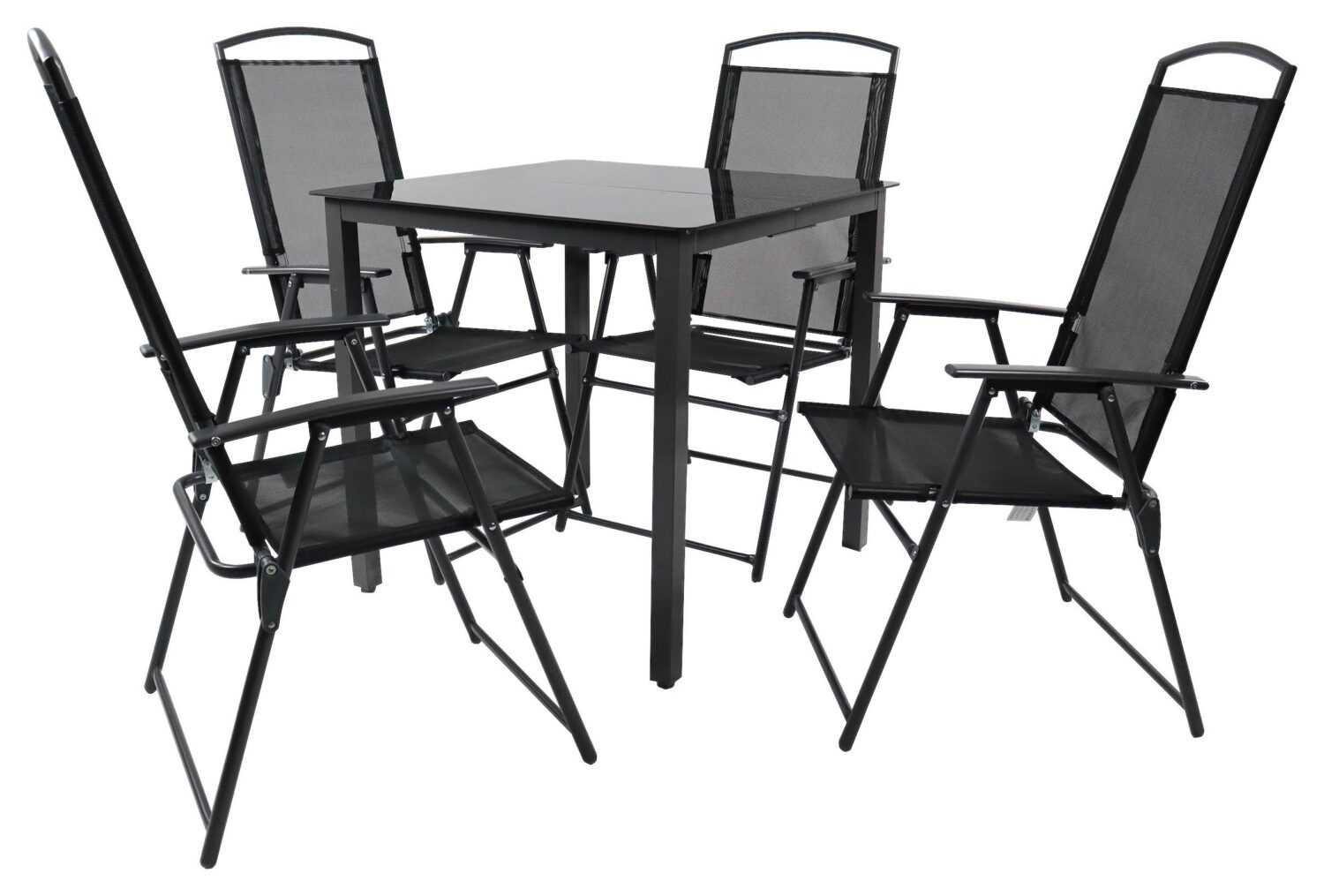 wohnli-moebel-suche-000657038603 Wohnli Möbelsuche - Gartentischgruppe Schwarz 5-teilig