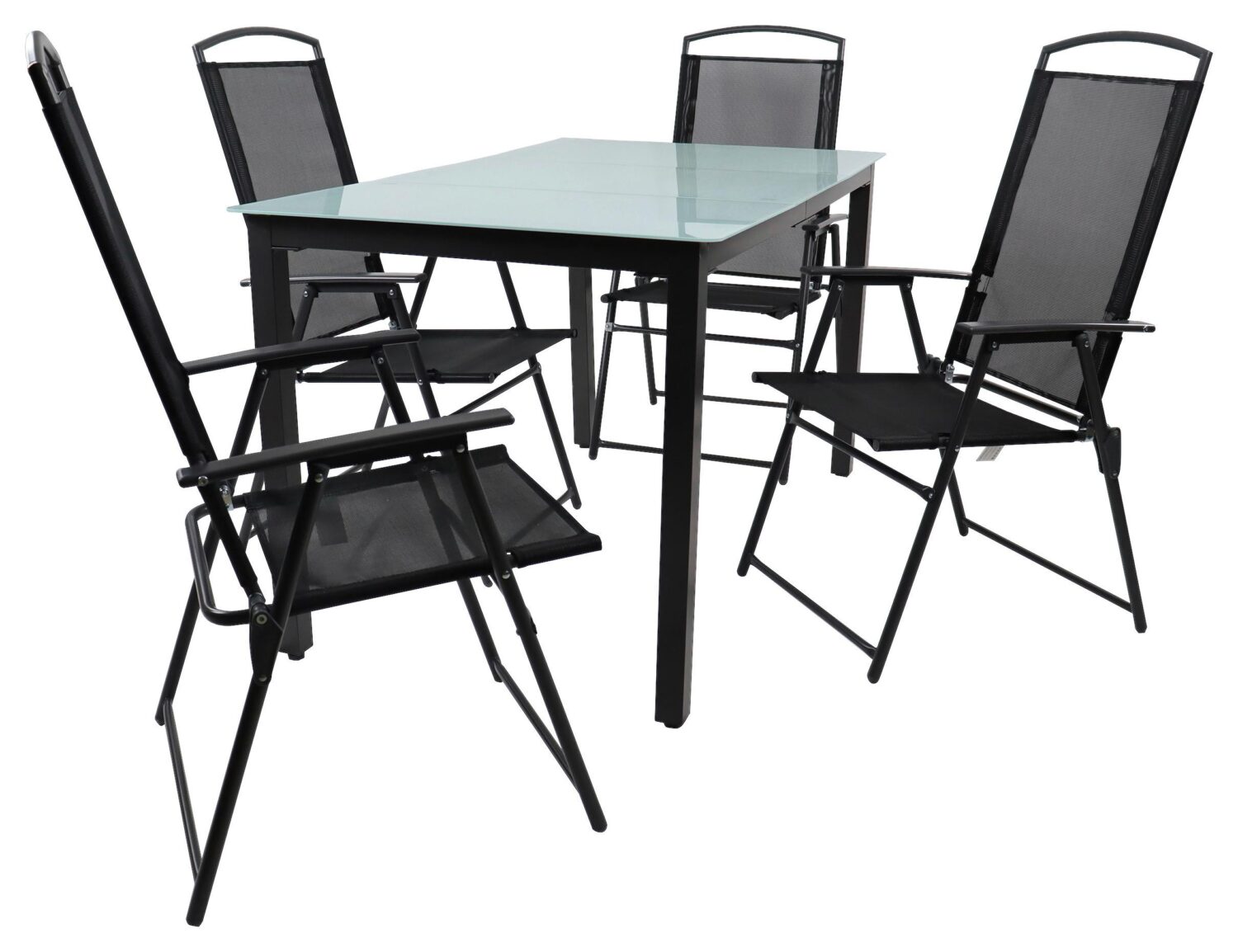 wohnli-moebel-suche-000657038606 Wohnli Möbelsuche - Gartentischgruppe Schwarz 5-teilig