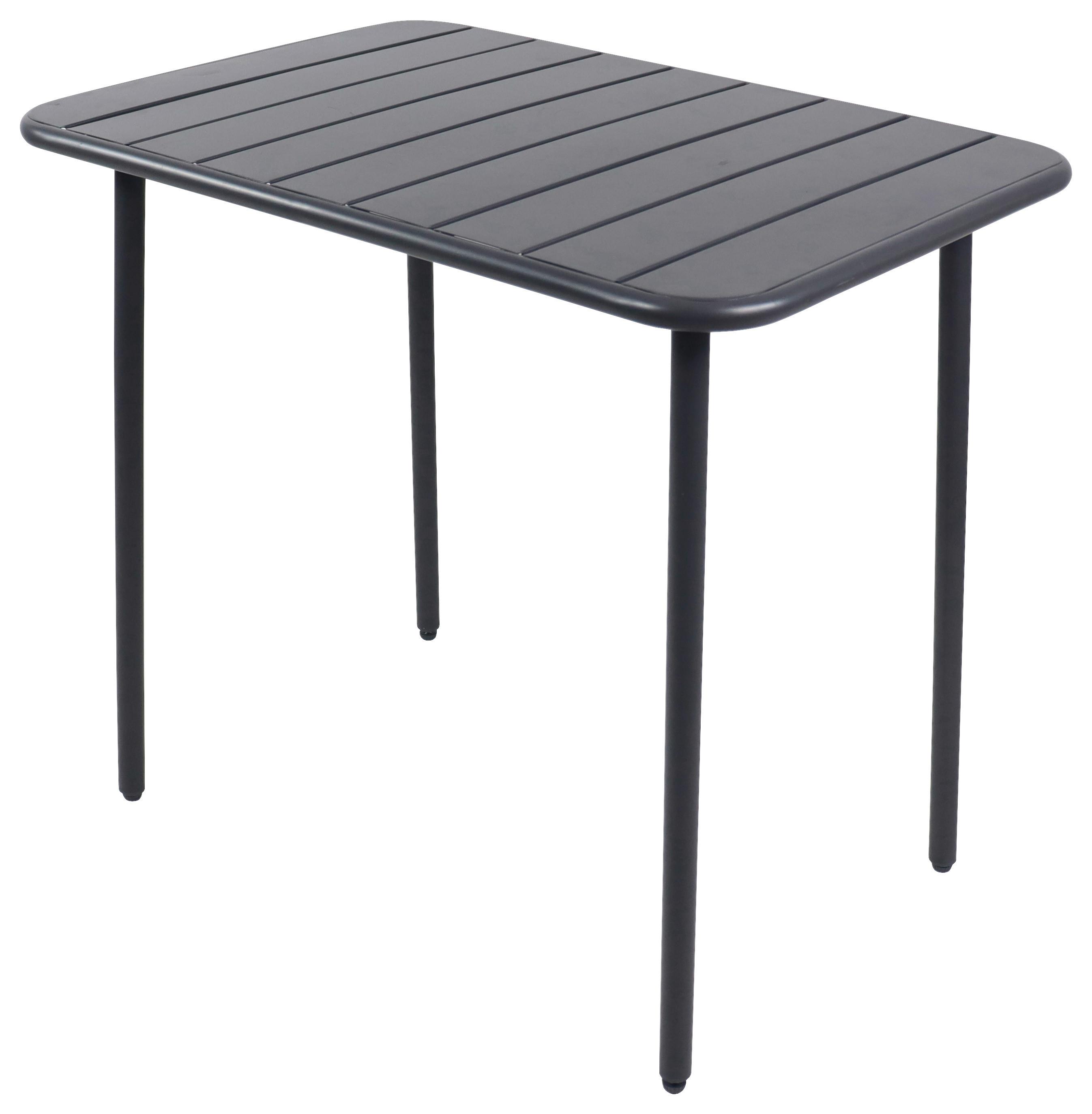 Wohnli Möbelsuche - Gartentisch Sumila Schwarz ca. 80x55x72 cm