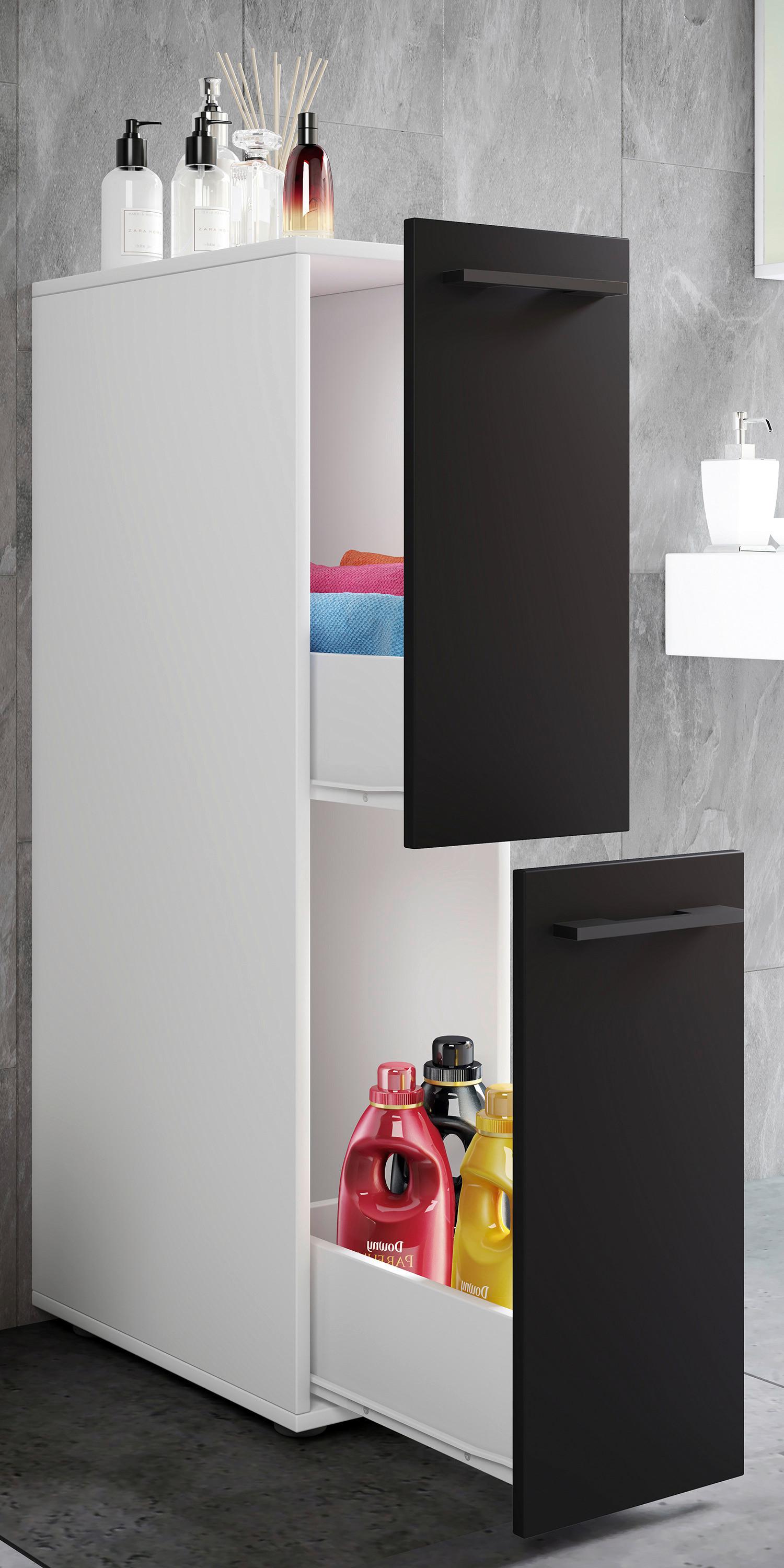 Midischrank Sadilo L Anthrazit/Weiß Holzwerkstoff MID.YOU Möbel > Schränke Anthrazit