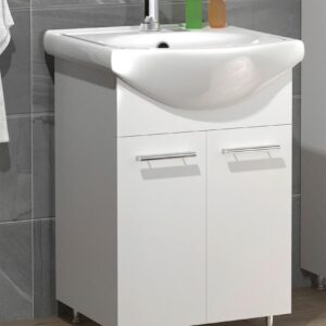 Waschtischkombi Lisalo M Weiß Holzwerkstoff MID.YOU Möbel > Schränke > Badezimmerschränke > Waschtische Weiß