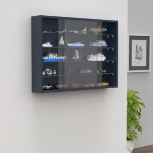 Hängevitrine Drivalo L Anthrazit Glas, Holzwerkstoff MID.YOU Möbel > Schränke > Vitrinen Anthrazit