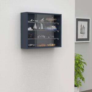 Hängevitrine Drivalo S Anthrazit Glas, Holzwerkstoff MID.YOU Möbel > Schränke > Vitrinen Anthrazit