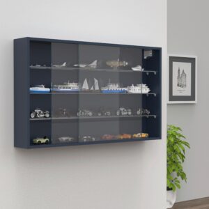 Hängevitrine Drivalo L Anthrazit Glas, Holzwerkstoff MID.YOU Möbel > Schränke > Vitrinen Anthrazit