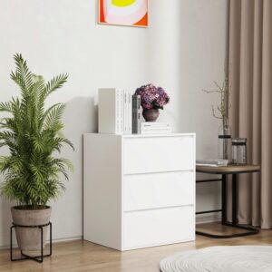 Kommode Malira L ca. 65x78x48 cm Weiß Holzwerkstoff MID.YOU Möbel > Kommoden & Schubladenschränke > Kommoden Weiß