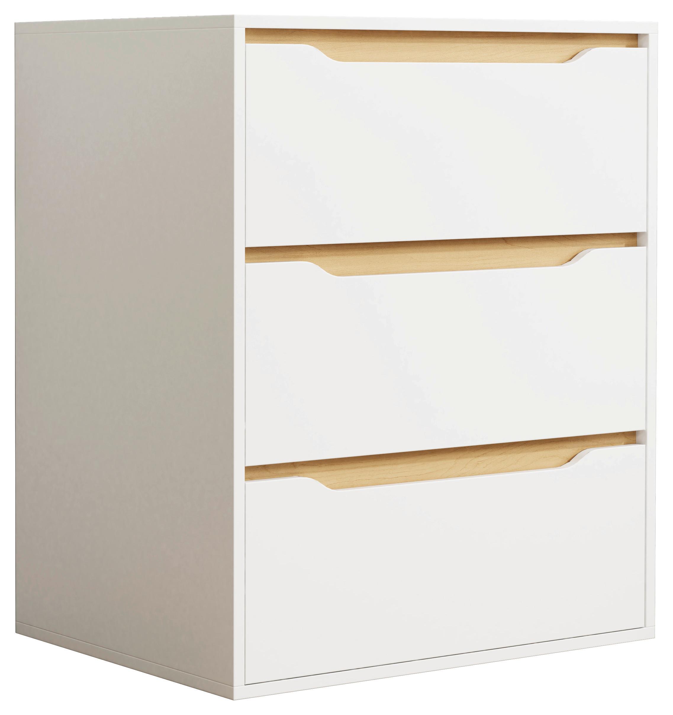 wohnli-moebel-suche-000657045602 Wohnli Möbelsuche - Kommode Malira L ca. 65x78x48 cm Weiß/Eiche