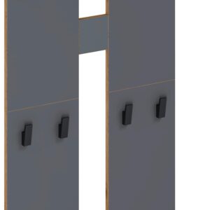 wohnli-moebel-suche-000657045912 Wohnli Möbelsuche - Wandgarderobe SALIA L Anthrazit ca. 57x170x20 cm