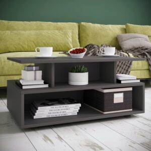 Couchtisch Esila Anthrazit Holzwerkstoff MID.YOU Möbel > Tische > Couchtische > Couchtische mit Stauraum Anthrazit