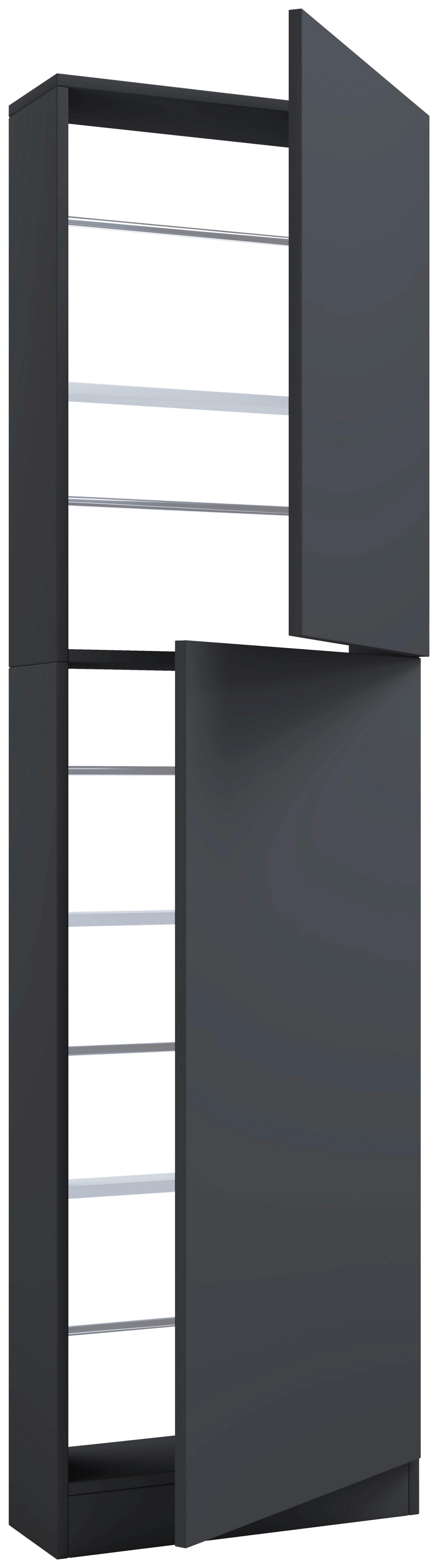 Wohnli Möbelsuche - Schuhschrank FULISA Anthrazit ca. 50x180x17 cm