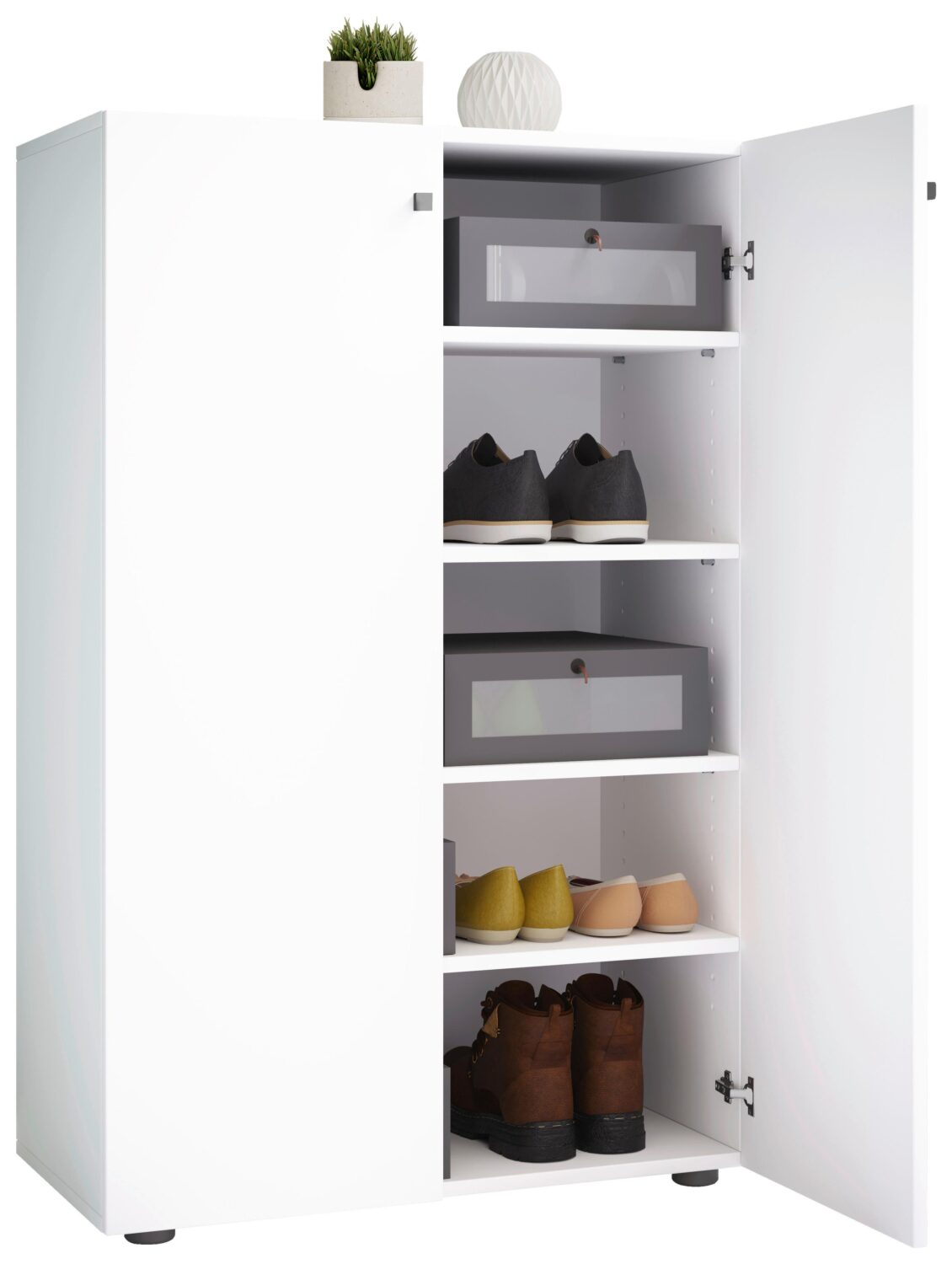 Wohnli Möbelsuche - Schuhschrank LONA Weiß ca. 70x110x39cm