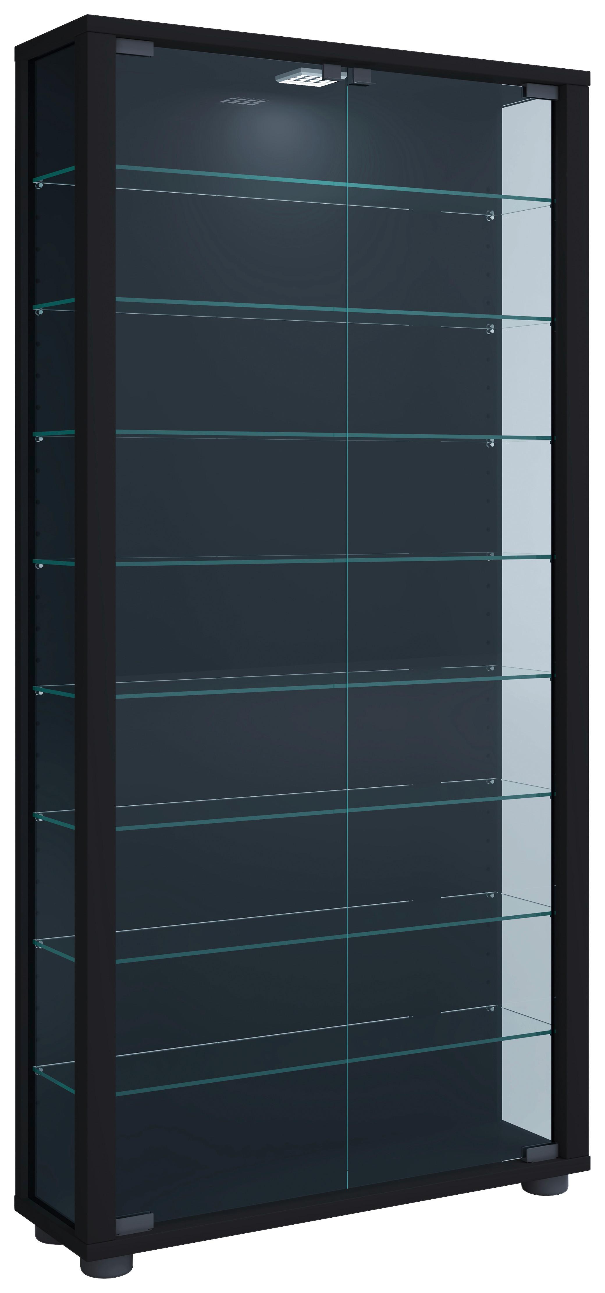wohnli-moebel-suche-000657049504 Wohnli Möbelsuche - Vitrine Lumo Maxi Schwarz mit LED