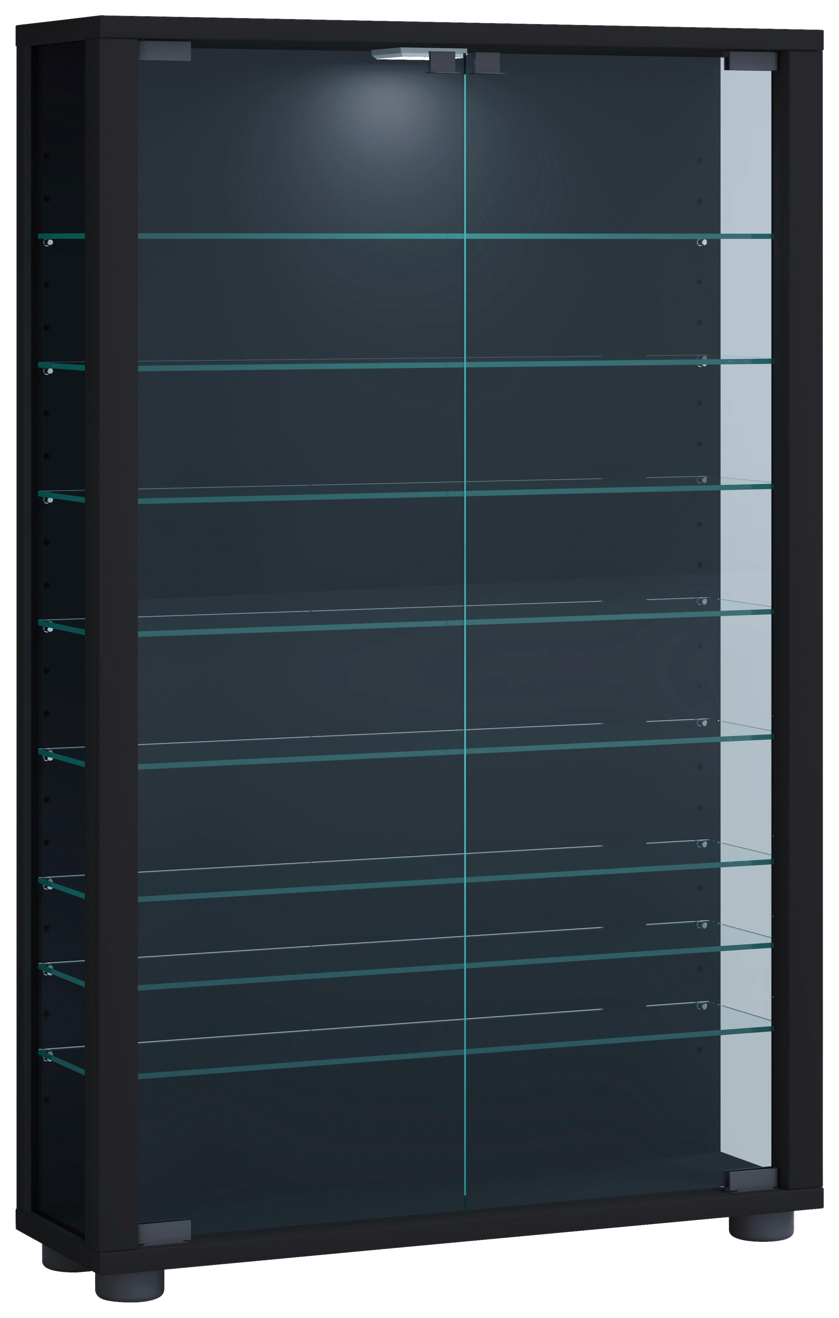 wohnli-moebel-suche-000657049508 Wohnli Möbelsuche - Vitrine Lumo Mini Schwarz mit LED