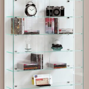 Vitrine Relas L Weiß Holzwerkstoff MID.YOU Möbel > Schränke > Vitrinen Weiß