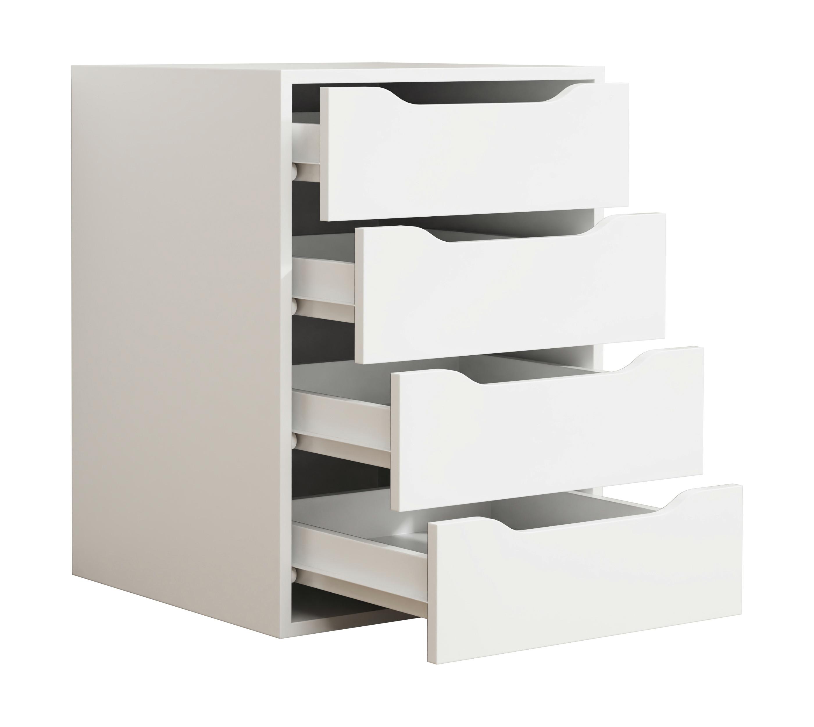 Wohnli Möbelsuche - Nachtkästchen Malira M ca. 46x61 cm Weiß