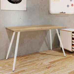 wohnli-moebel-suche-000657060107-1 Schreibtisch Salia Honigeiche/Weiß ca.110x50x70cm Metall, Holzwerkstoff MID.YOU Möbel > Tische > Schreibtische > Schreibtische Weiß