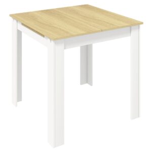 wohnli-moebel-suche-000657060602 Wohnli Möbelsuche - Ausziehtisch Pesoli Weiß/ Honigeiche ca. 80-120x80x76 cm