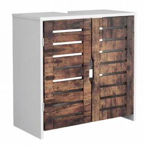 wohnli-moebel-suche-000657060804 Wohnli Möbelsuche - Waschbeckenunterschrank Flonali Weiß/Eichefarben