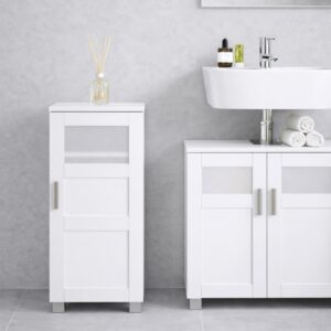 Midischrank Nilari M Weiß Holzwerkstoff MID.YOU Möbel > Schränke Weiß