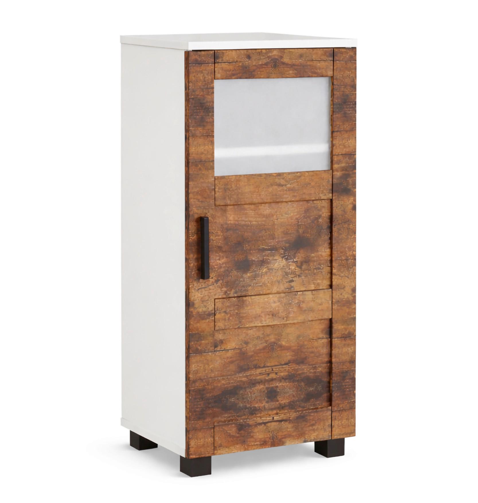 wohnli-moebel-suche-000657061006 Wohnli Möbelsuche - Midischrank Nilari M Weiß/Eichefarben