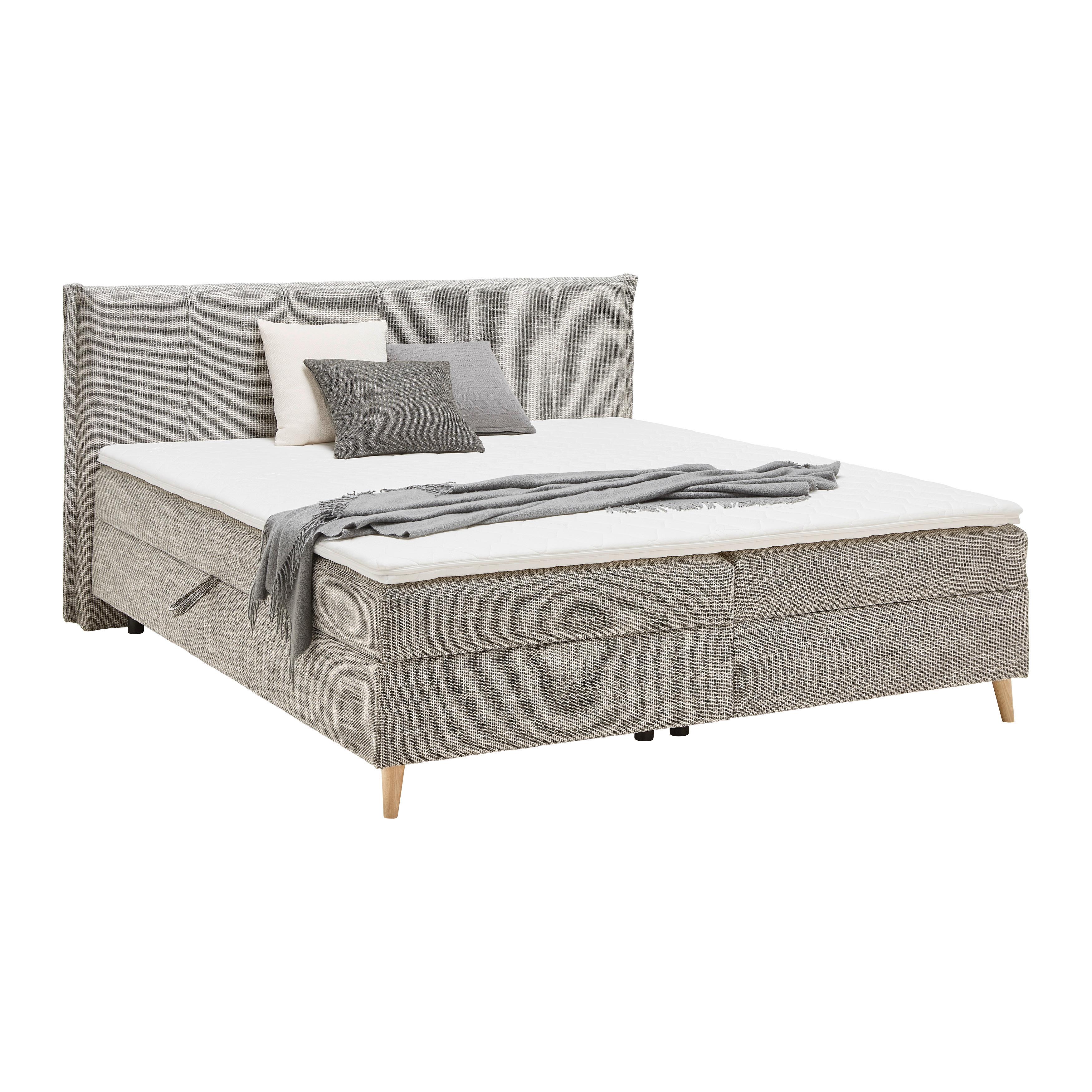 Wohnli Möbelsuche - Boxbett Veloria Grau ca. 180x200cm