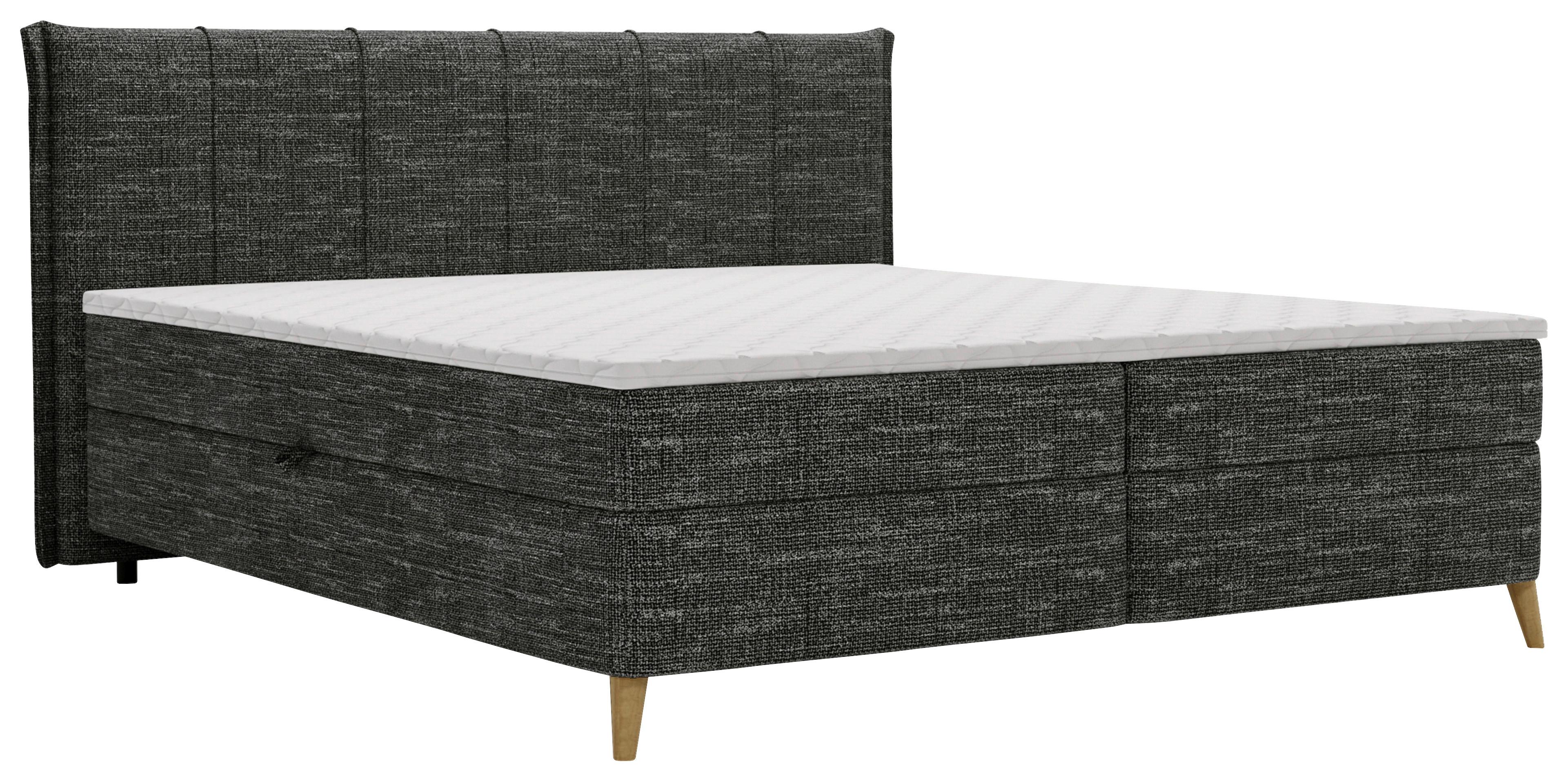Wohnli Möbelsuche - Boxbett Veloria Schwarz ca. 180x200cm