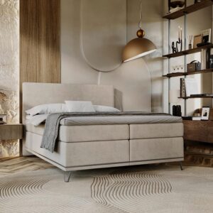 wohnli-moebel-suche-000670005306-1 Boxspringbett Cromo Beige ca. 200x200 Textil Premium Living Möbel > Betten > Boxspringbetten Beige