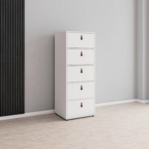 Kommode 'Mick', weiß, MDF Kunststoff Bessagi Home Möbel > Kommoden & Schubladenschränke > Kommoden Weiß