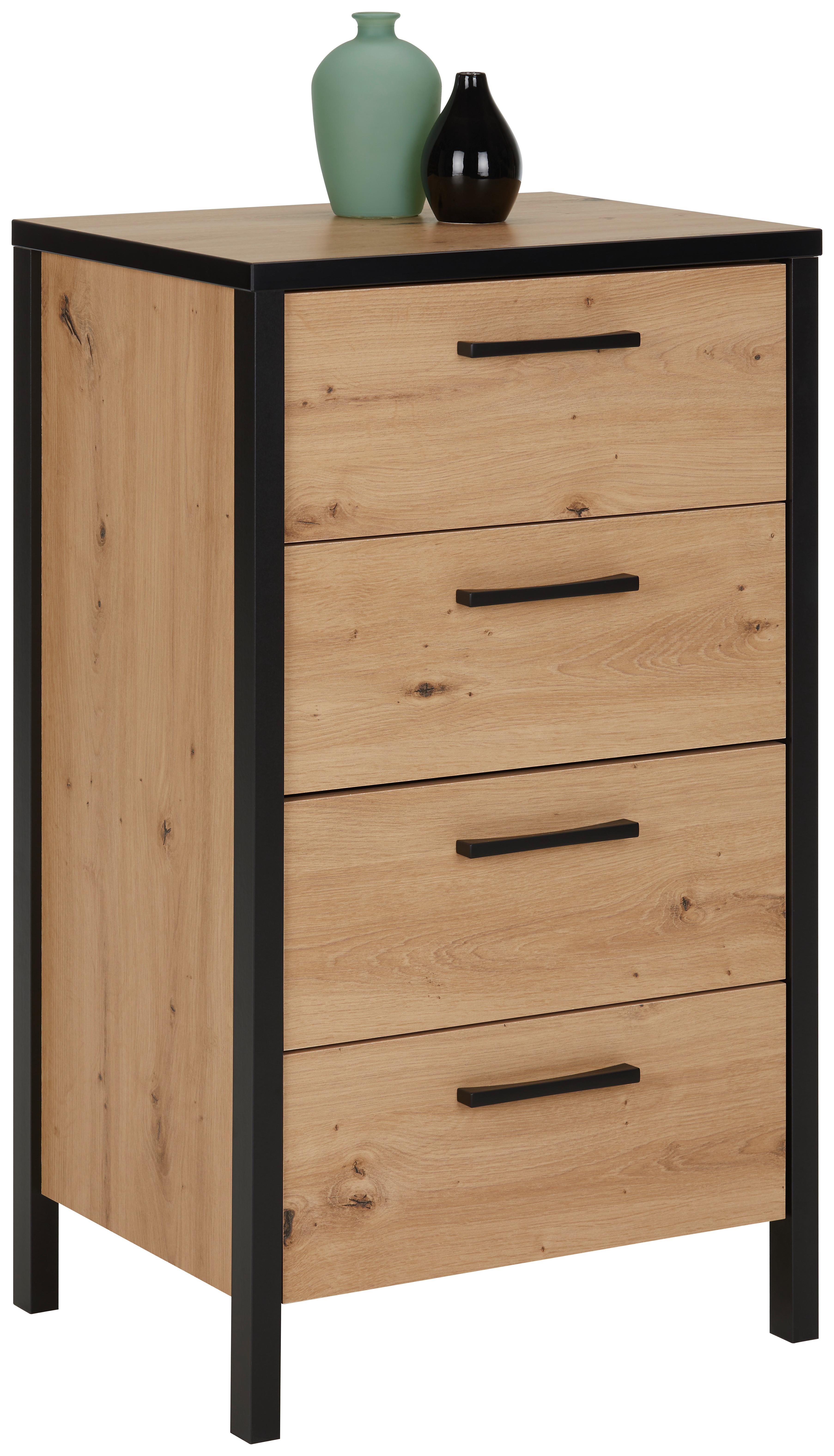 wohnli-moebel-suche-000687048801 Wohnli Möbelsuche - Kommode in Schwarz/Eichefarben