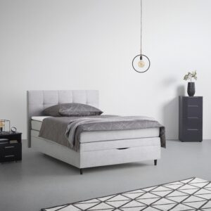 wohnli-moebel-suche-000725003104-1 Boxspringbett Miami in Grau ca. 140x200cm Textil, Holzwerkstoff Mömax Möbel > Betten > Boxspringbetten Grau