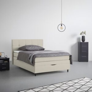 wohnli-moebel-suche-000725003134-1 Boxspringbett Miami in Taupe ca. 140x200cm Textil, Holzwerkstoff Mömax Möbel > Betten > Boxspringbetten Taupe