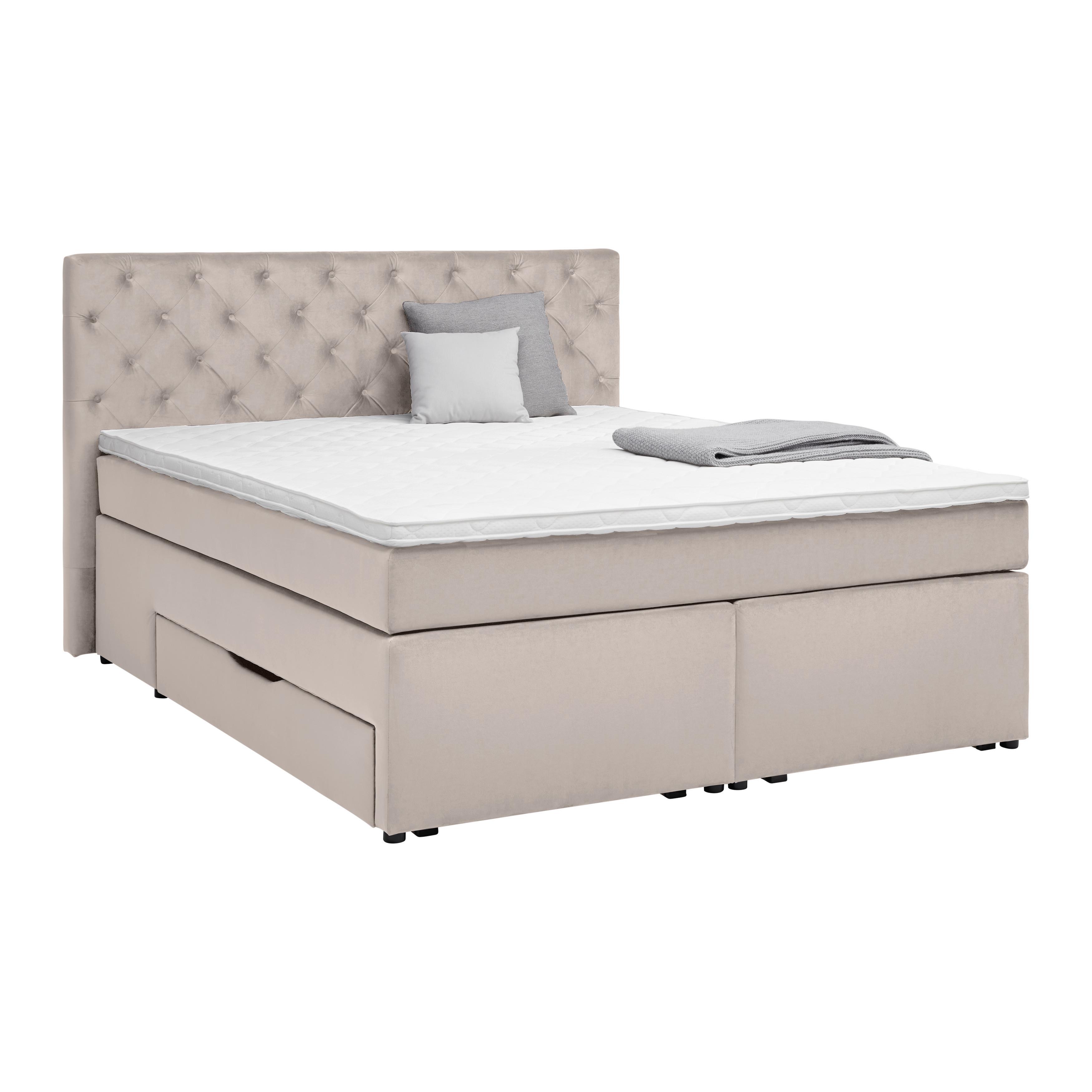 Wohnli Möbelsuche - Boxspringbett Chester Beige ca. 160x200cm
