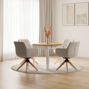wohnli-moebel-suche-000726003502-1 Esstisch Camden Weiß /Kieferfarben MDF rund Holz, Holzwerkstoff Bessagi Home Möbel > Tische > Esstische > Esstische Holz Weiß