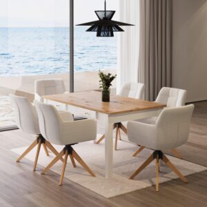 wohnli-moebel-suche-000726003503-1 Esstisch Camden Kieferfarben MDF ca. 160/90/79 cm Holz, Holzwerkstoff Bessagi Home Möbel > Tische > Esstische > Esstische Holz Weiß
