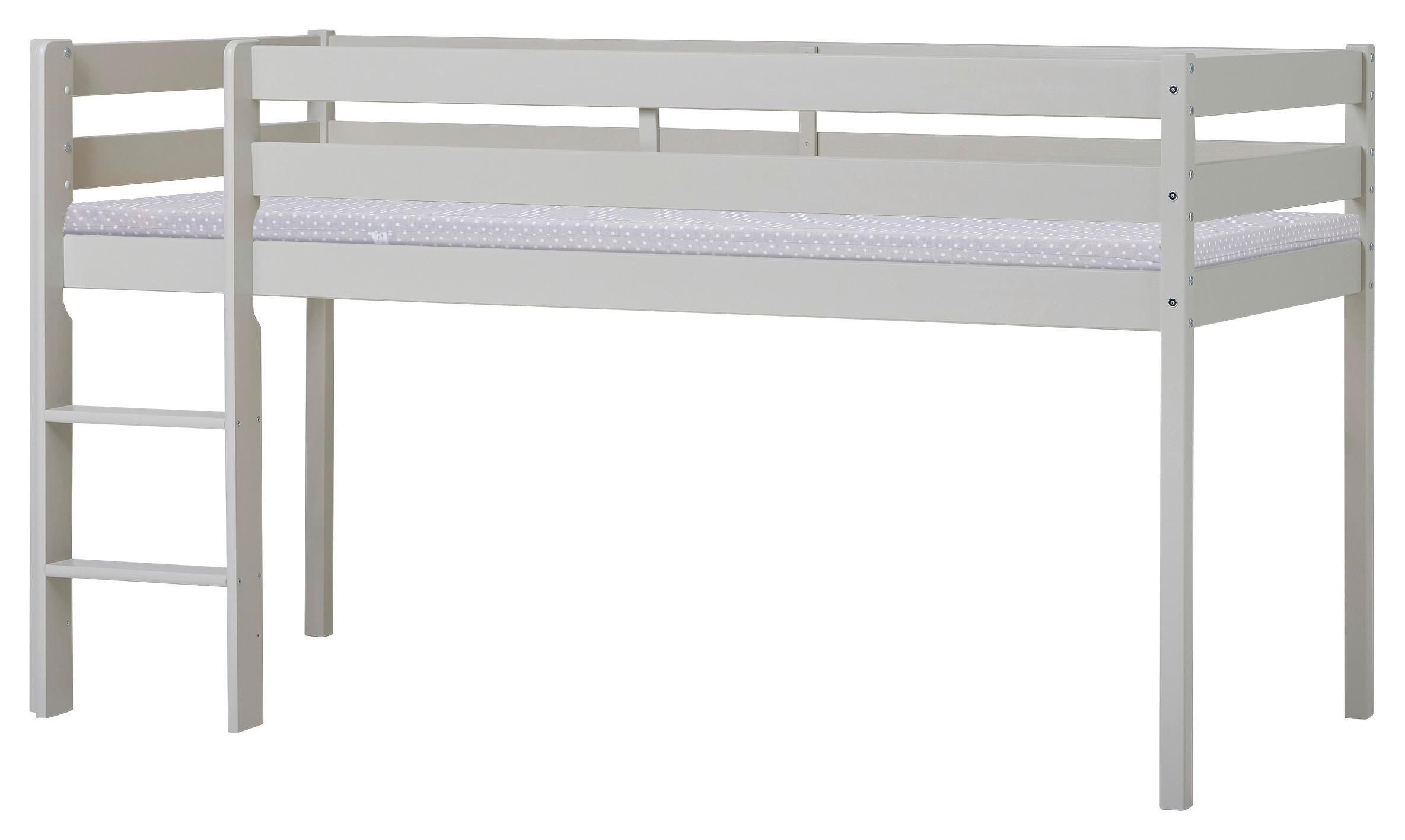 Hochbett ECO COMFORT Grau ca. 90x200 cm Holz MID.YOU Möbel > Betten > Hoch- und Etagenbetten > Hochbetten Grau