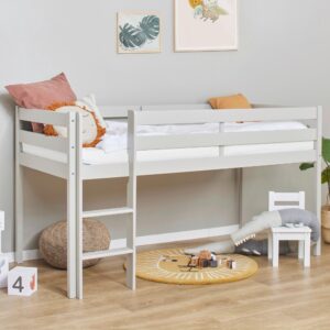 wohnli-moebel-suche-000744001208 Wohnli Möbelsuche - Hochbett ECO COMFORT Grau ca. 90x200 cm