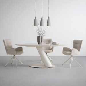Esstisch Steven Beige matt Metall, Holzwerkstoff Mömax Möbel > Tische > Esstische Beige