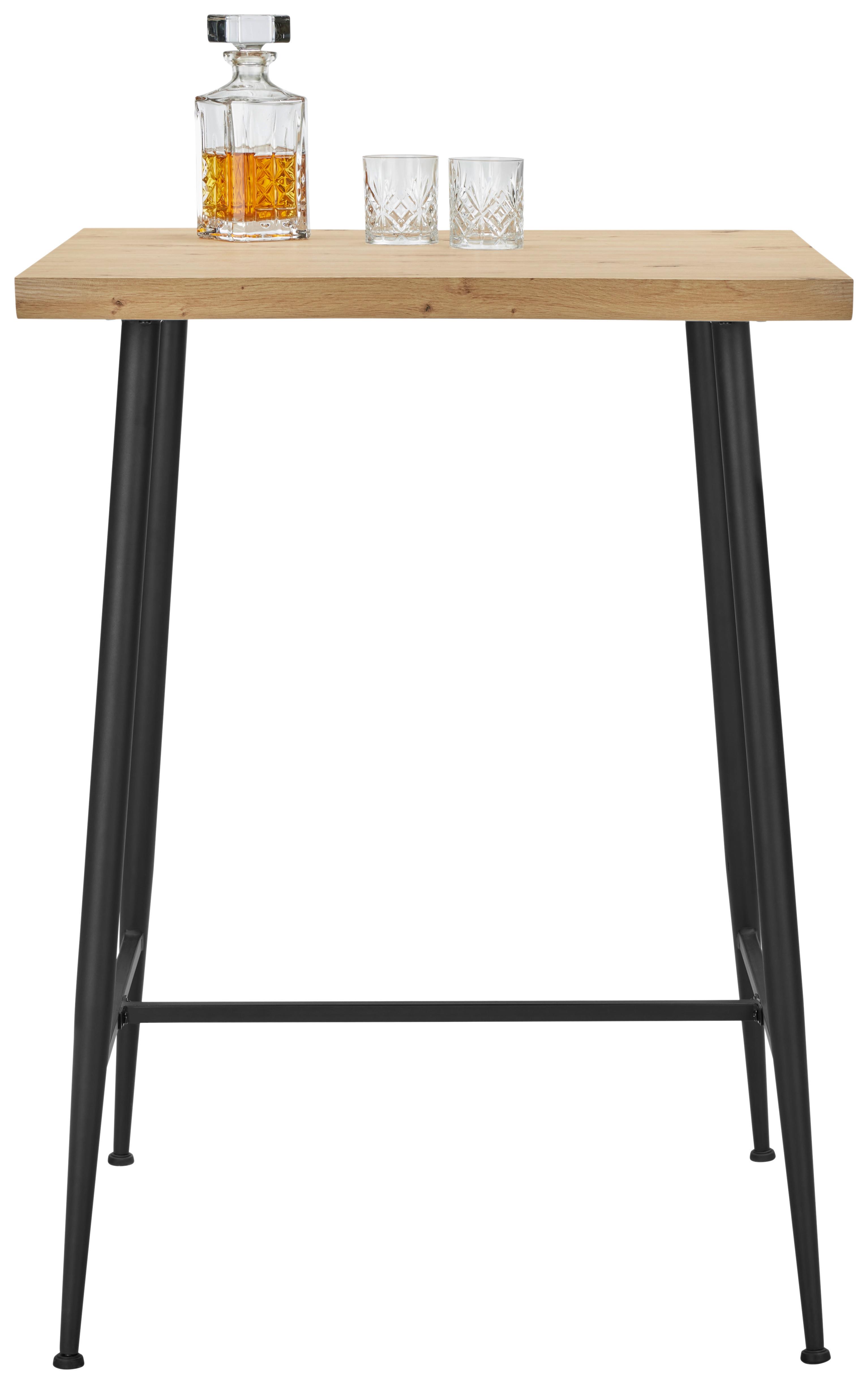 Wohnli Möbelsuche - Bartisch in Naturfarben/Schwarz