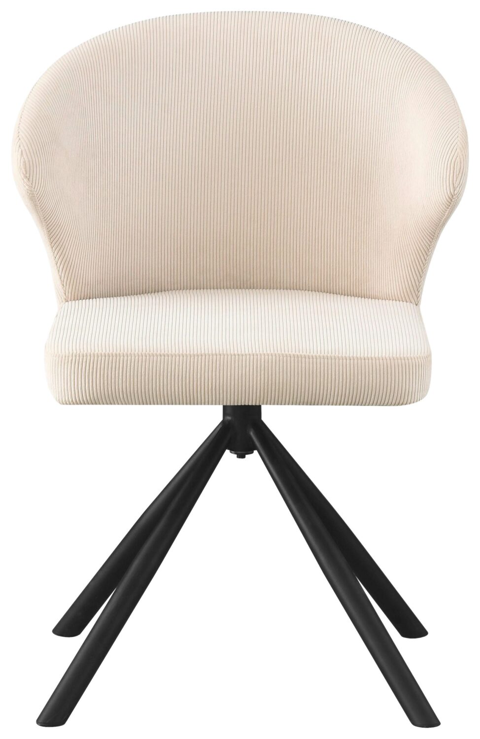 Armlehnstuhl Jana Beige/Schwarz Metall, Textil Based Wohnzimmermöbel Beige