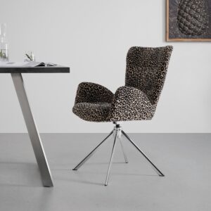 wohnli-moebel-suche-000758023401-1 Drehsessel Liam Leoprint Schwarz/Chromfarben Metall, Textil Mömax Möbel > Sessel > Polstersessel Schwarz