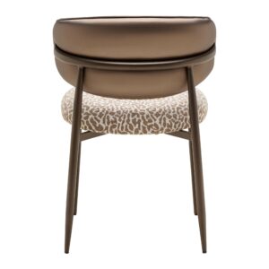 Sessel Leano Braun Metall, Textil Premium Living Möbel > Sessel > Polstersessel Braun